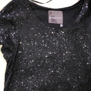 NWT Victoria Secret Black Sequin Dress Sz S